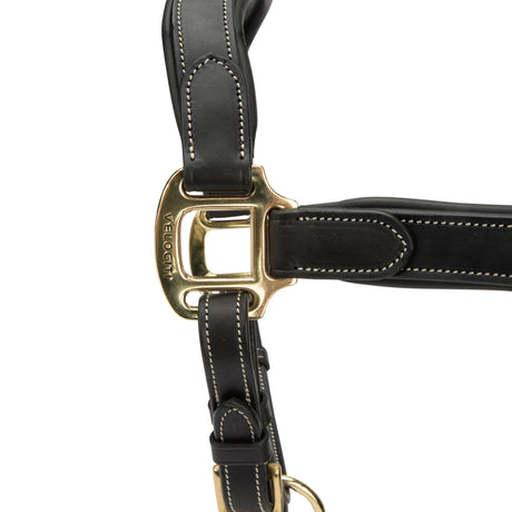 Shires Velociti Lusso Lorca Leather Headcollar #colour_black