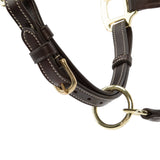 Shires Velociti Lusso Lorca Leather Headcollar #colour_havana