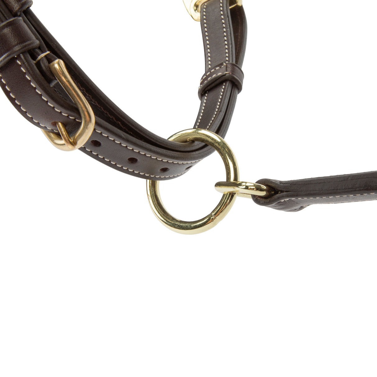 Shires Velociti Lusso Lorca Leather Headcollar #colour_havana