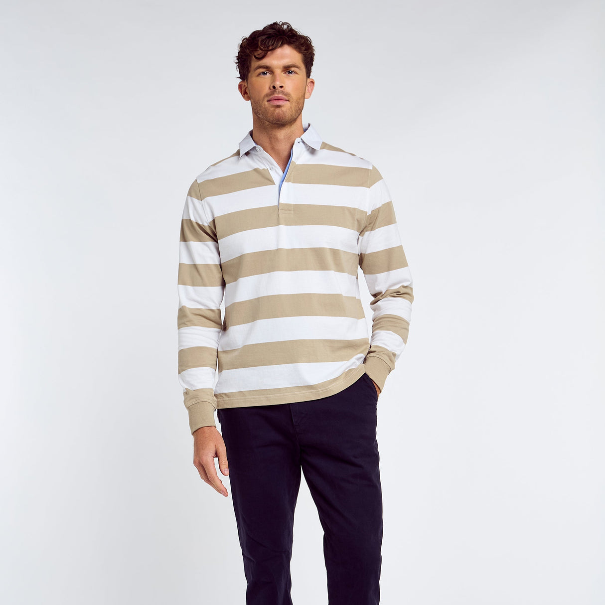 Dubarry Mens Goresbridge Rugby Top #colour_sand-multi