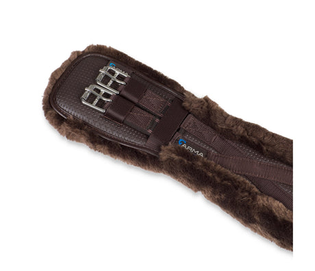 Shires ARMA SupaFleece Dressage Girth #colour_brown