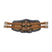 Stubben Equi-Soft® Short Saddle Girth with Cover - Tobacco #colour_lambskin-anthracite-black
