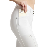 Montar MoZida Refined Gun Metal Crystals Full Grip Breeches #colour_white