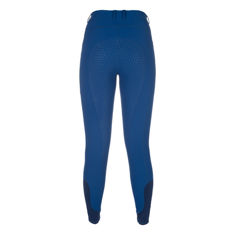 HKM Childen's Silicone Full Seat Riding Tights -Amalfi- #colour_royal-blue