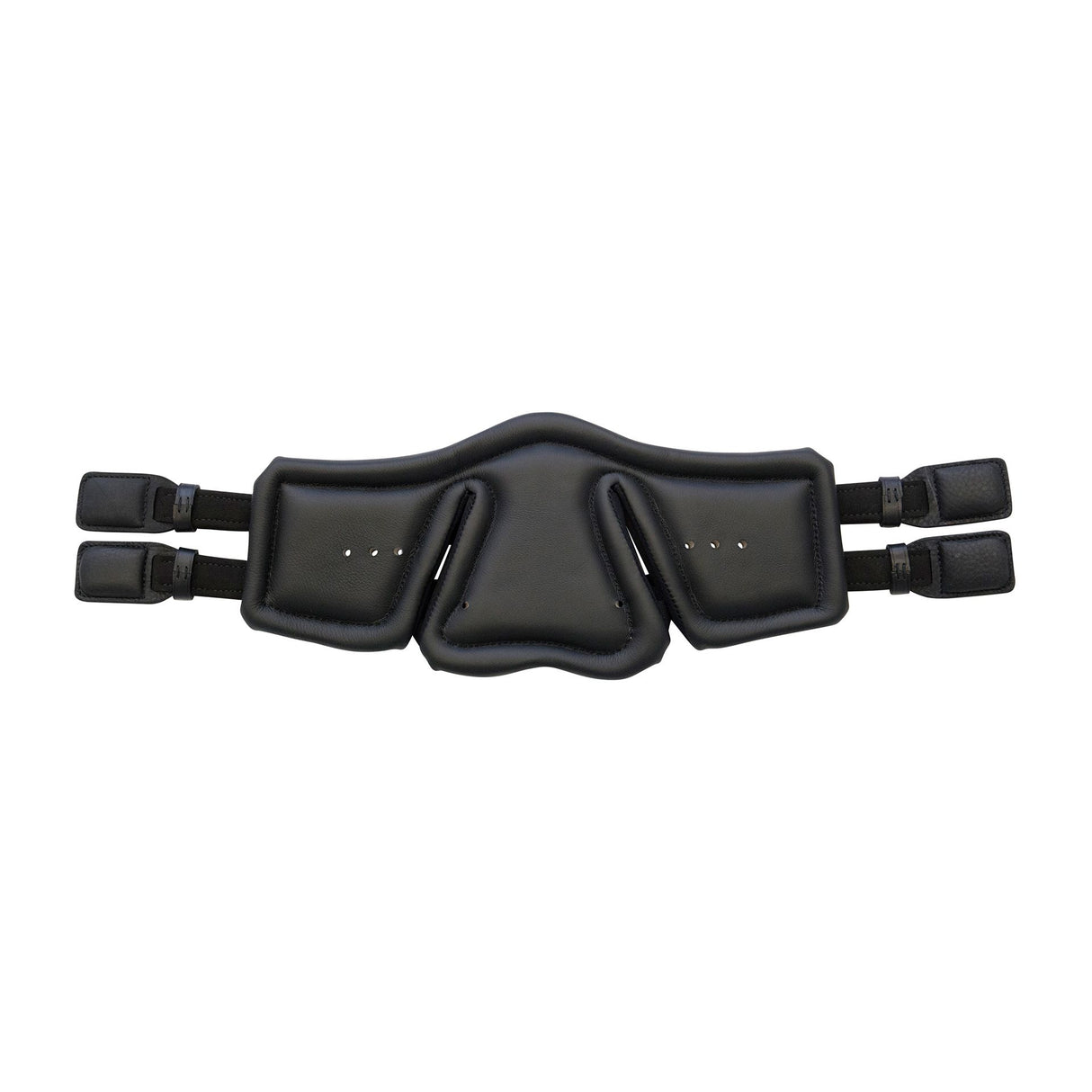 Stubben Equi-Soft® Short Saddle Girth with Cover - Black #colour_vachette-leather-black