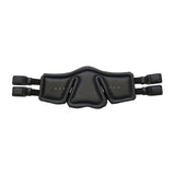 Stubben Equi-Soft® Short Saddle Girth with Cover - Black #colour_vachette-leather-black