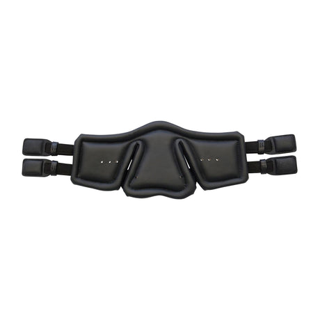 Stubben Equi-Soft® Short Saddle Girth with Cover - Black #colour_vachette-leather-black