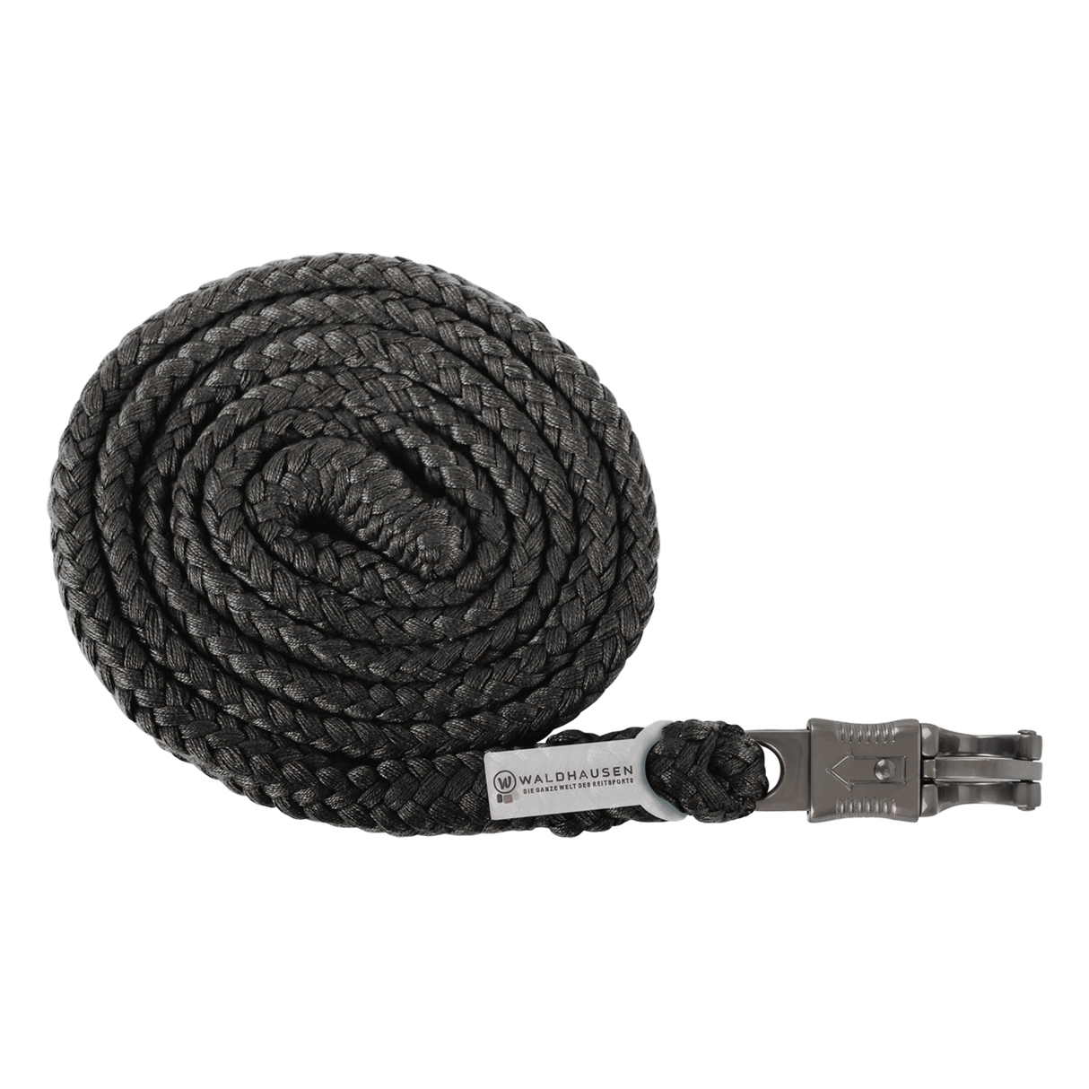 Waldhausen Panic Hook Lead Rope Plus with dark hardware #colour_black-with-dark-hardware