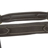 Shires Lusso Three Point Elastic Breastplate #colour_brown