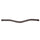 Shires Velociti Lusso Curved Browband #colour_havana