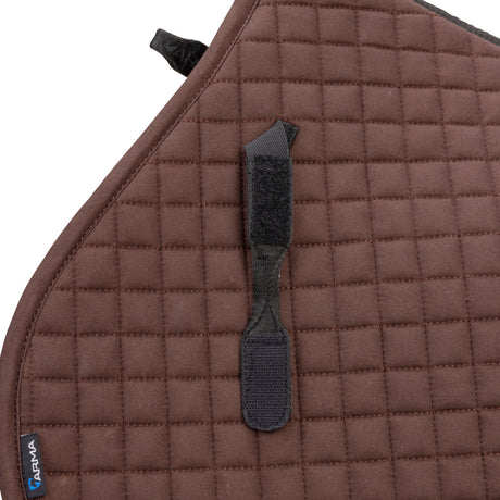 Shires ARMA Deluxe Cotton Jump Saddlecloth #colour_brown