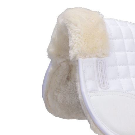 Shires ARMA Deluxe Cotton Half Pad #colour_white-natural