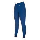 HKM Ladies Silicone Full Seat Riding Tights -Amalfi- #colour_royal-blue