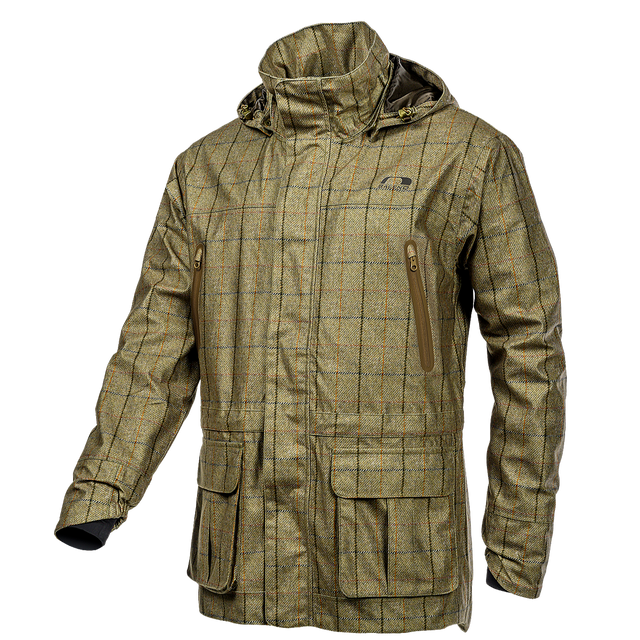 Baleno Moorland Mens Tweed Foldaway Jacket #colour_check-khaki