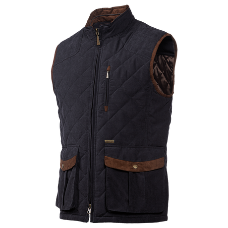 Baleno Thames Mens Stylish Quilted Bodywarmer #colour_navy-blue