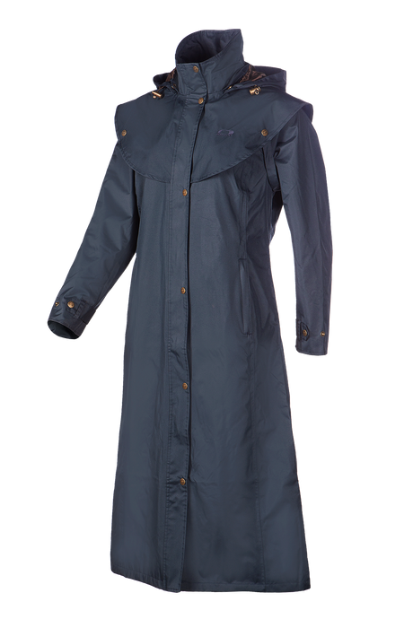 Baleno Oxford Ladies Raincoat #colour_navy-blue