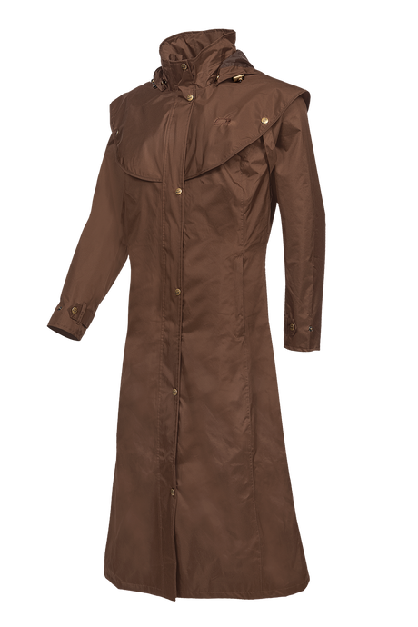 Baleno Oxford Ladies Raincoat #colour_earth-brown