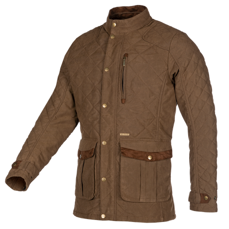 Baleno Goodwood Mens Stylish Quilted Jacket #colour_earth-brown
