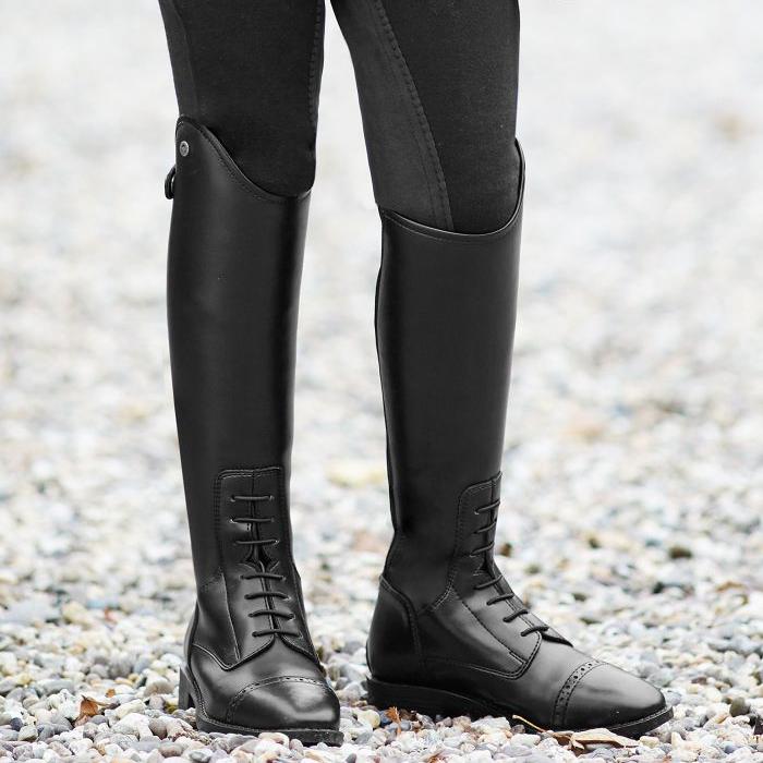 E.L.T Portland Children's Short/Slim Riding Boots #colour_black