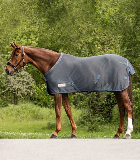 Waldhausen Comfort Fly Rug with Crossover Straps #colour_chalkblue