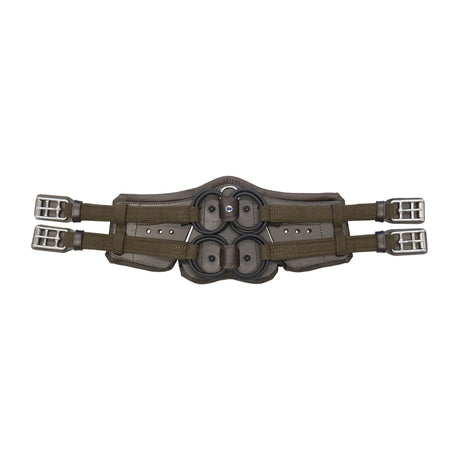 Stubben Equi-Soft® Saddle Girth with Cover - Ebony #colour_vachette-leather-ebony