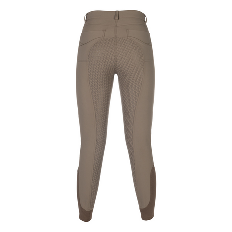 HKM Children's Silicone Full Seat Riding Breeches -Amalfi- #colour_taupe