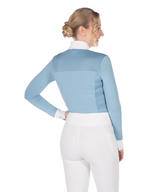 HKM Women's Long Sleeve Competition Shirt -Virginia- #colour_ice-blue