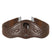 Shires Velociti Lusso Anatomical Leather Girth #colour_havana