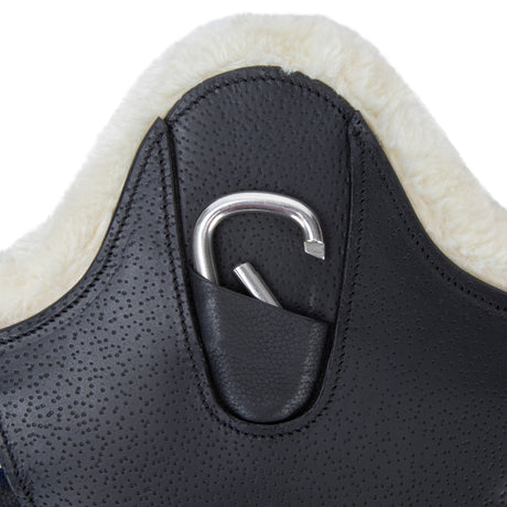Shires Velociti Lusso Elite Short Stud Girth #colour_black