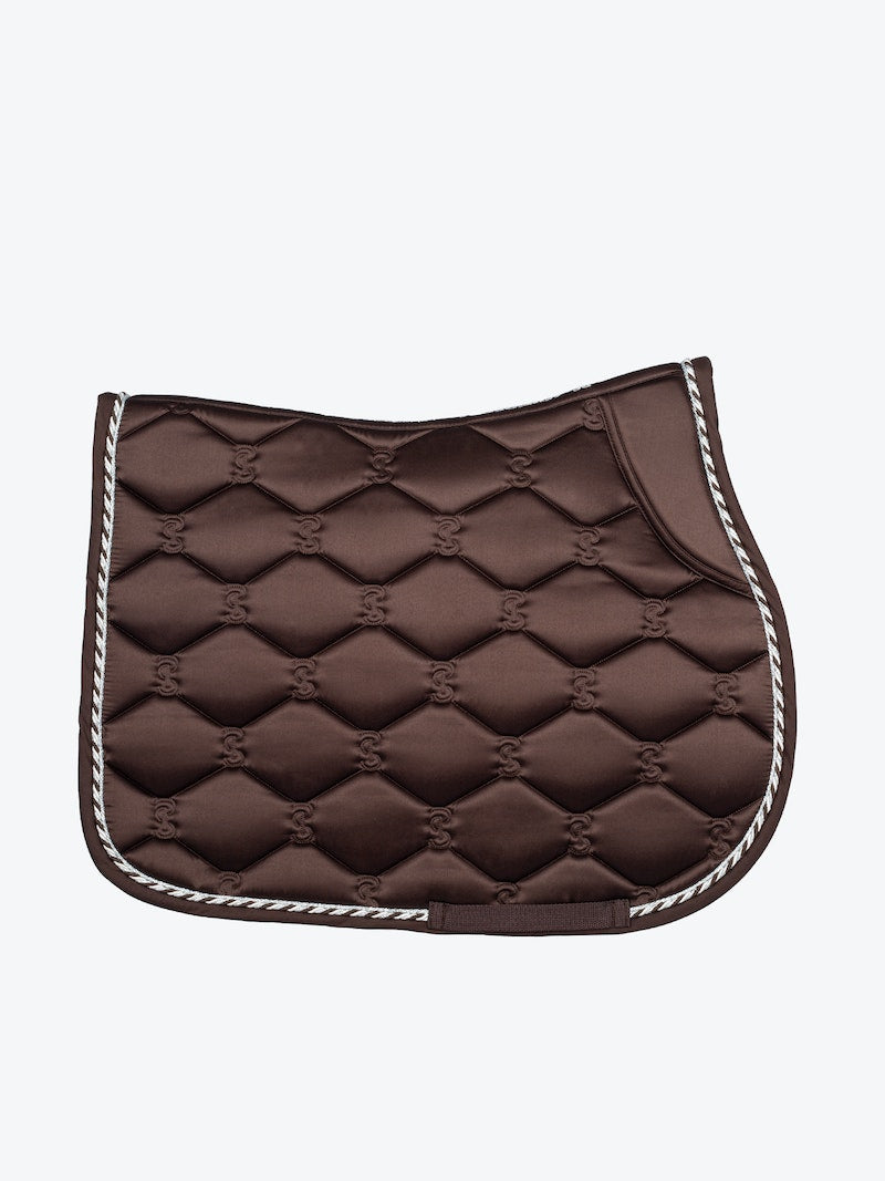 PS of Sweden Coffee Signature Jump Saddle Pad #colour_coffee