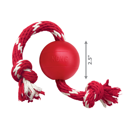 KONG Ball With Rope #size_s