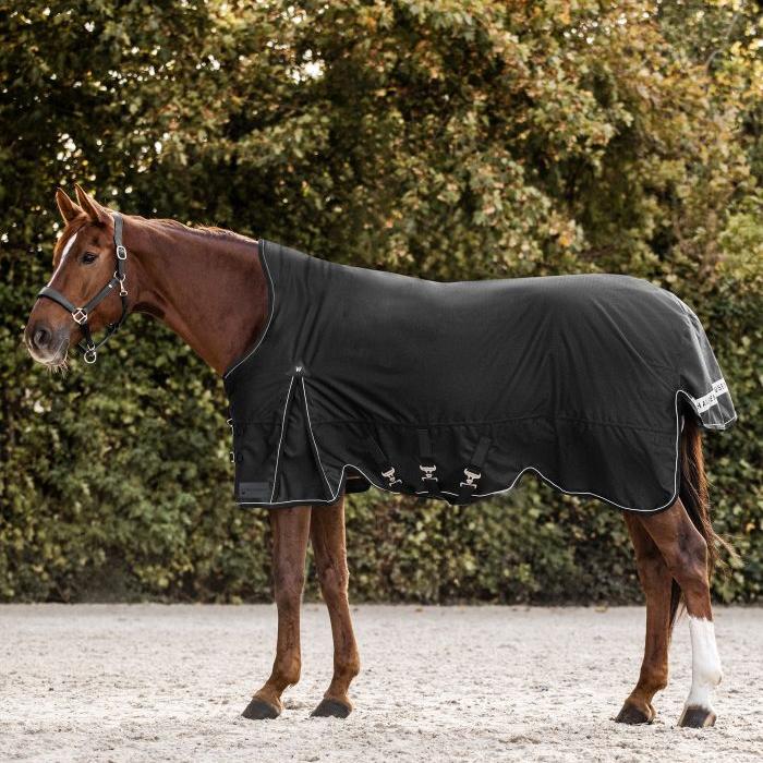 Waldhausen Scandic High Neck 100g Turnout Rug #colour_black