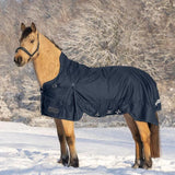 Waldhausen Scandic High Neck 200g Turnout Rug #colour_night-blue