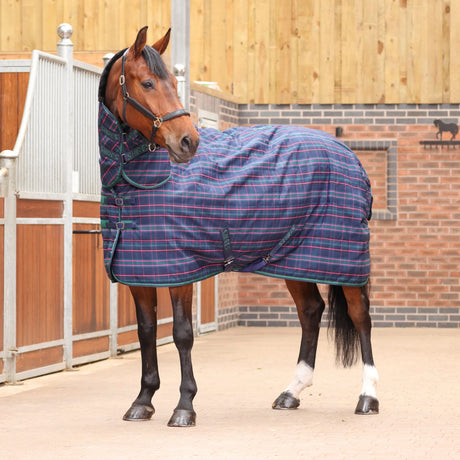 Shires Tempest Plus 100g Stable Combo #colour_navy-tartan