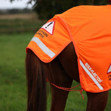 Shires EQUI-FLECTOR Mesh Exercise Sheet #colour_orange