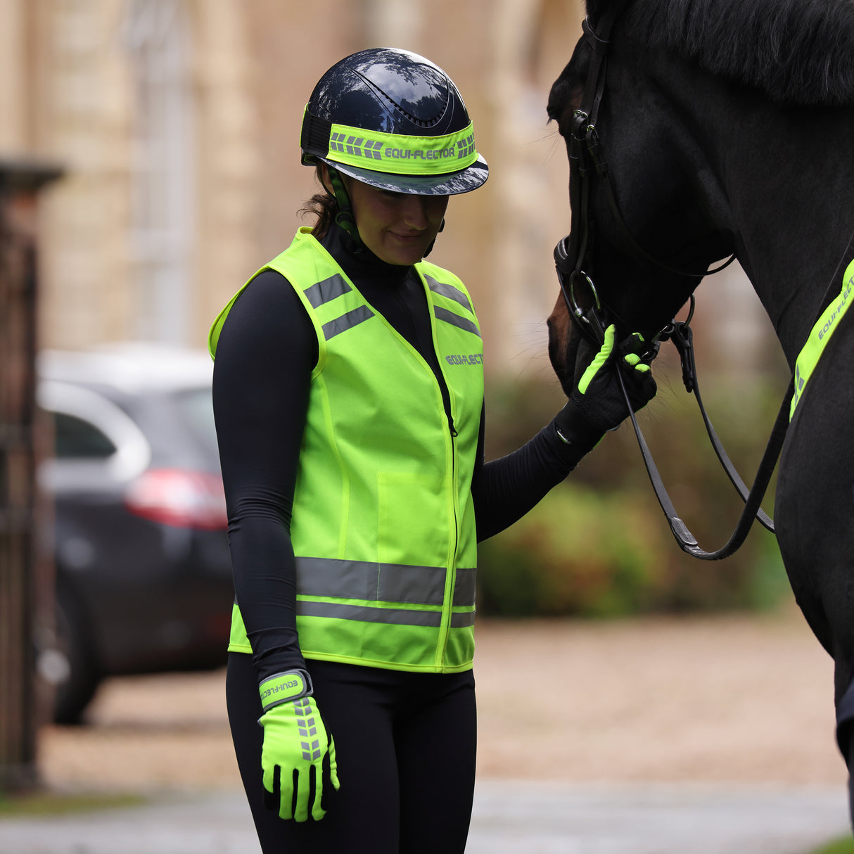 Shires EQUI-FLECTOR® Safety Vest #colour_yellow