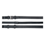 Waldhausen Rubber-Leather Reins without Bars #colour_black