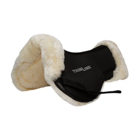 ThinLine Sheepskin Comfort Half Pad #colour_black-natural