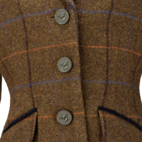 Shires Aubrion Saratoga Children's Jacket #colour_oak-brown-check