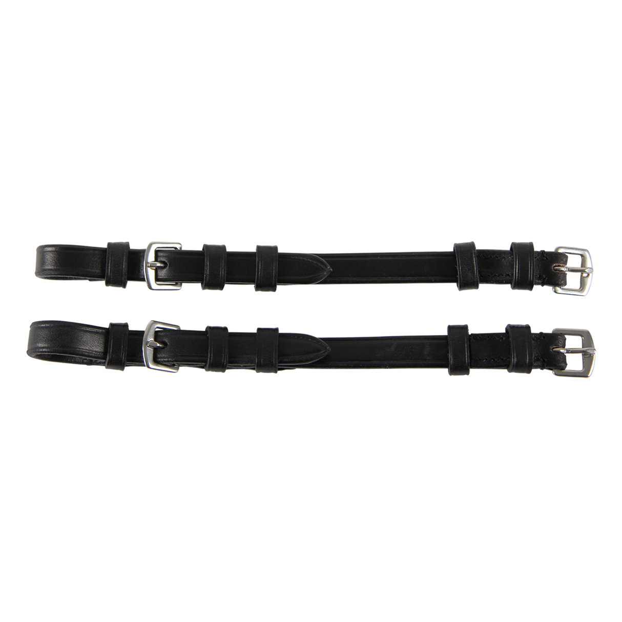 Waldhausen Pair of S-Line Cheek Pieces with Buckles #colour_black