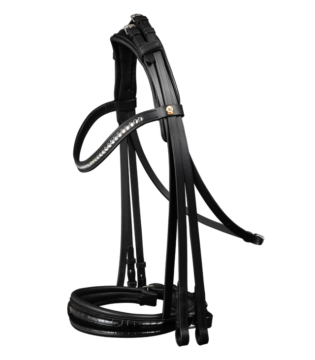 Waldhausen S-Line Double Bridle Magic #colour_black