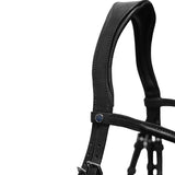 Stubben 2700 Pro-Jump Tandem Noseband Snaffle Bridle #colour_black-black