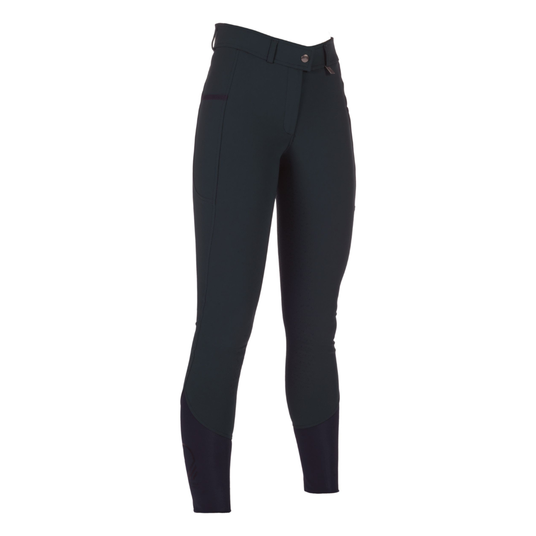 HKM Women's Silicone Full Seat Breeches -Livigno- #colour_black