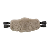 Stubben Equi-Soft® Short Saddle Girth with Cover - Black #colour_lambskin-beige-brown