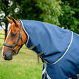 Horseware Ireland Amigo Bravo 12 Original 150g Turnout Hood #colour_navy-titanium-grey-silver