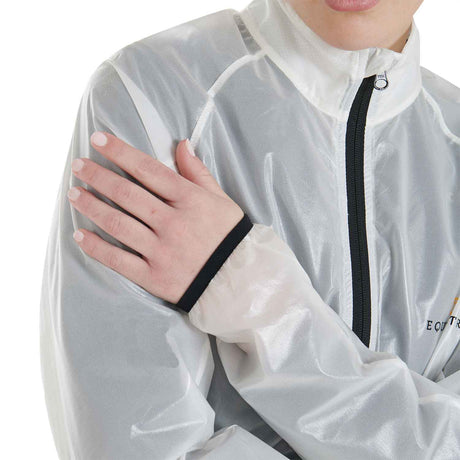Equestro Windproof And Water-Repellent Unisex Overcoat #colour_white