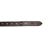 Equestro Leather Belt With Handcrafted Embroidery #colour_brown