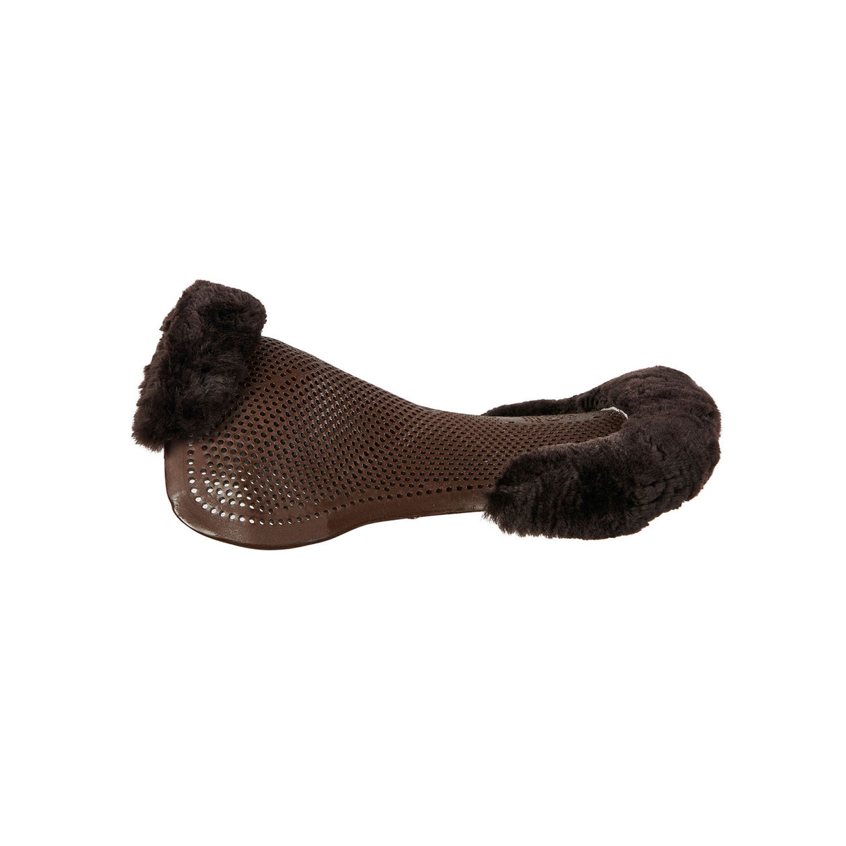 Acavallo Gel NS-S Classic-S 1/2 Cut-Out Flat Pony #colour_brown-brown