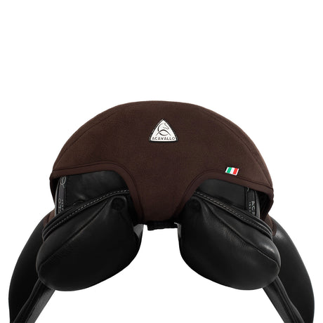 Acavallo Ortho-Pubis Seat Saver Dressage Classic Gel-In Dri-Lex 20mm #colour_brown