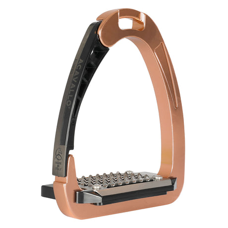 Acavallo Arena Alupro Stirrups #colour_rose-gold